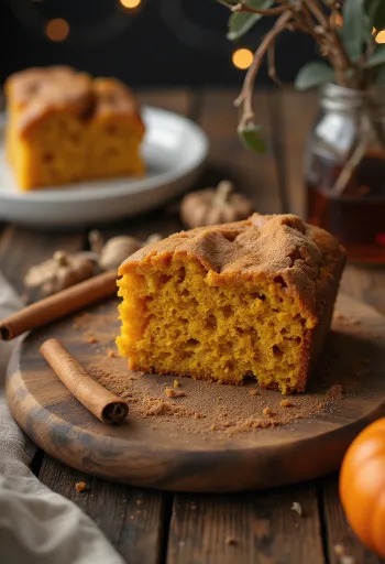 עוגת דלעת טבעונית מקושטת