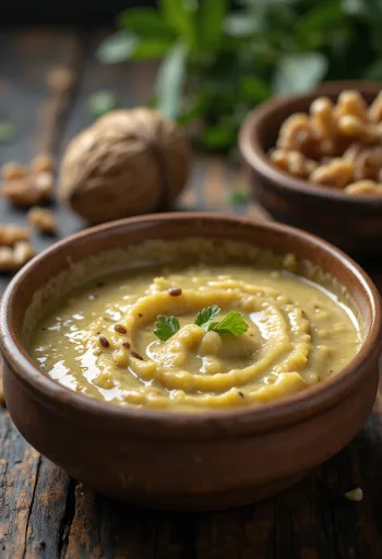 רוטב פסטו אגוזים ושמנת מוגש