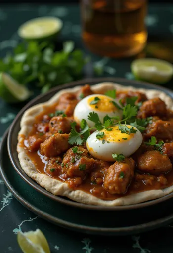 דורו וואט נזיד עוף אתיופי מוגש