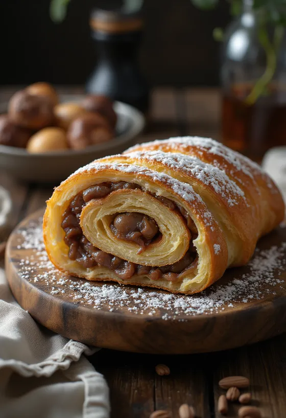 בייגלי ערמונים פרוס לפרוסות, מקושט