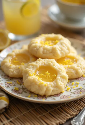 עוגיות לינצר דבש ולימון מוגשות