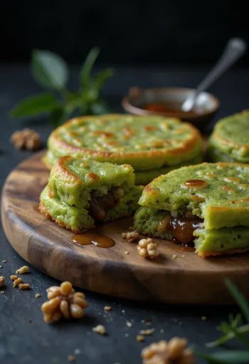 הוטוק תה ירוק טרי אפוי מוגש עם סוכר קינמון