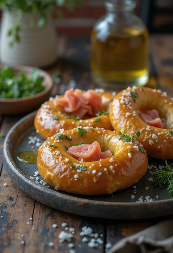 בייגלה עם טונה מוגש