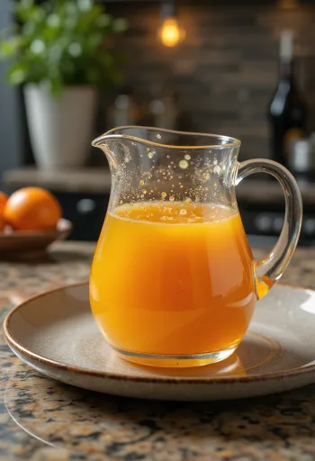 רוטב תפוזים ורוזמרין מוגש