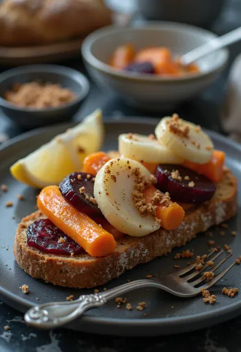 סמורברוד עם ירקות צלויים