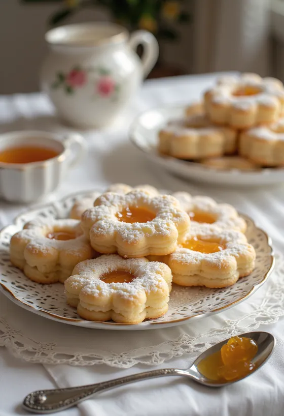 לינצר ריבה קלאסי זרוי באבקת סוכר