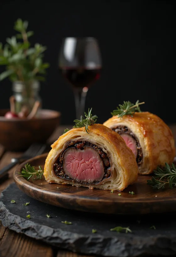 Beef Wellington מוגש
