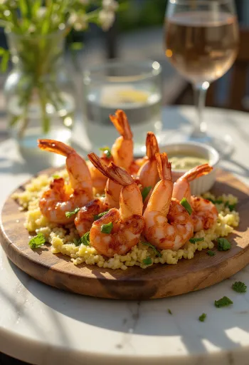 שרימפס בברביקיו עם תבלינים טריים