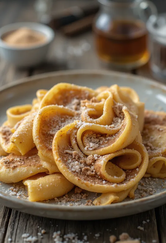 בלינצ'ס קינמון וסוכר מוגש