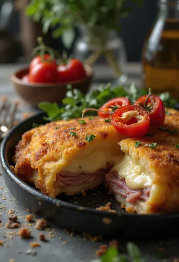 קצ'ופו מוגש עם צ'יפס ולימון