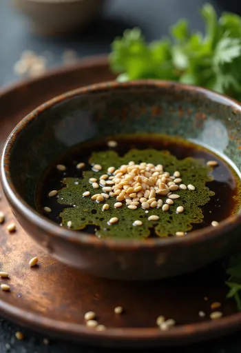 רוטב סויה וואסבי מוגש לצד סושי