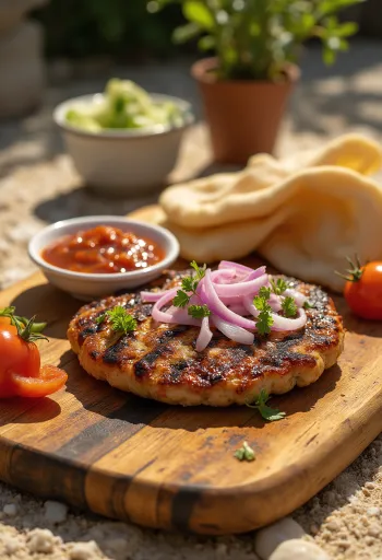 פלסקביצה, קציצת בשר סרבית עם אייבר ותפוחי אדמה אפויים