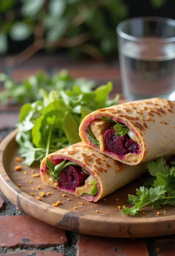 טורטייה סלק וכרישה פרביוטית, ארוחה בריאה עם פטרוזיליה טרייה