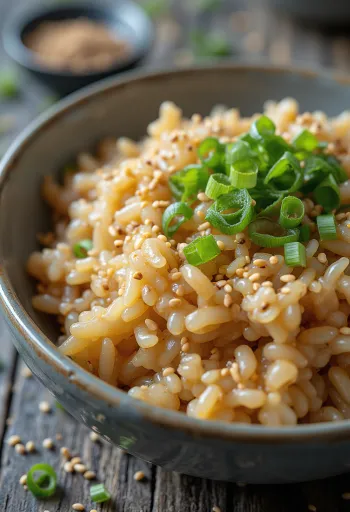 אורז ברוטב סויה מוגש