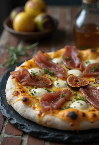 Pizza ai Fichi e Prosciutto עם תאנים ופרושוטו
