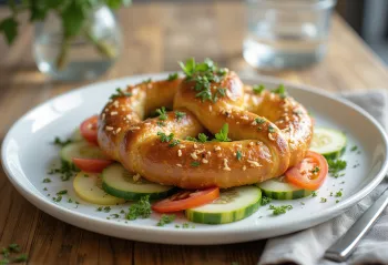 פרצל טרי מוגש לצד סלט ירקות צבעוני ורענן