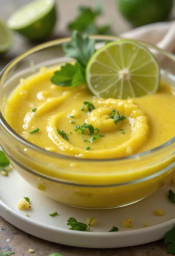 רוטב קארי, שום וליים בצלוחית