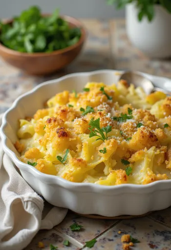 גראטן כרוב מסולסל טבעוני מוגש